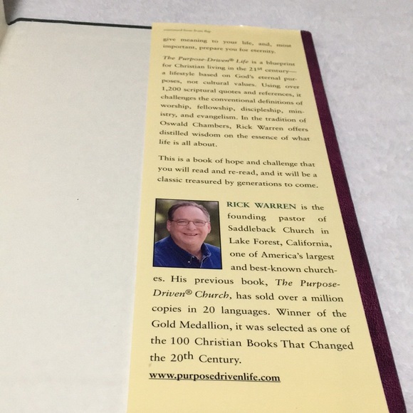 The Purpose Driven Life hardback by Rick Warren What on Earth am I Here For - Picture 4 of 4